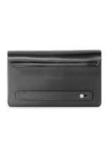 BLACK EMBOSSED FOLIO POUCH