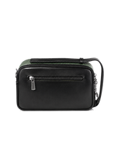 JOVIAL OLIVE GREEN CROC POUCH