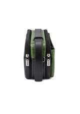 JOVIAL OLIVE GREEN CROC POUCH