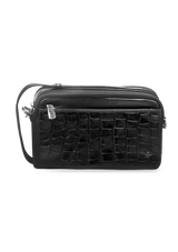 JOVIAL BLACK CROC POUCH